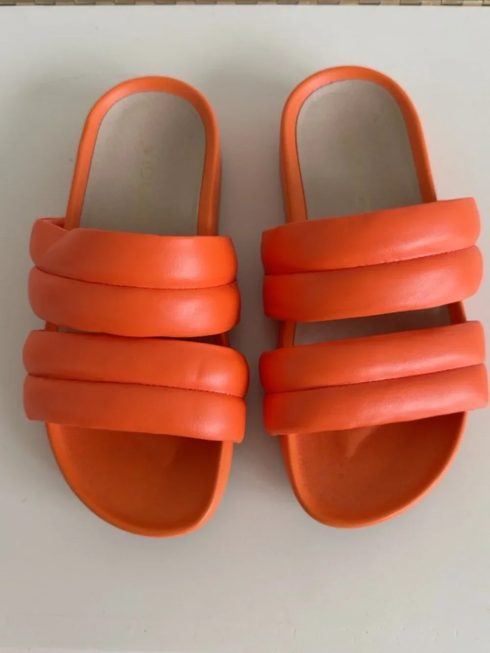 Vionic Mayla Orange Padded Slide Sandals Women’s 5 EU 35